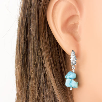 Impressionist Collection Turquoise Drop Earrings