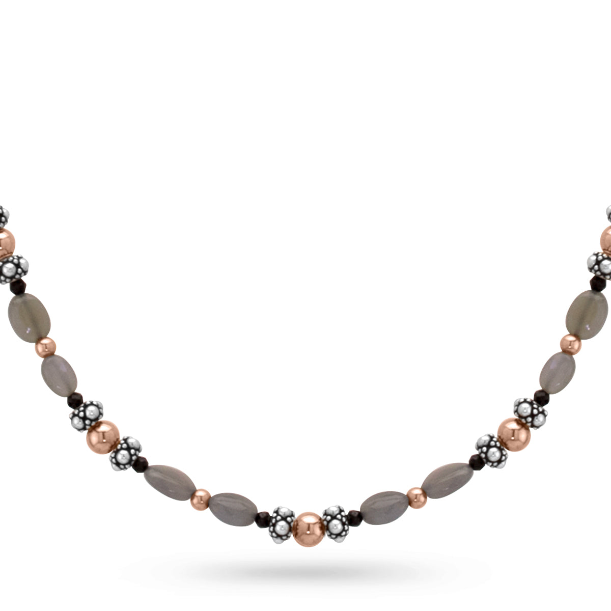 Nikini Moonstone & Black Spinel Necklace