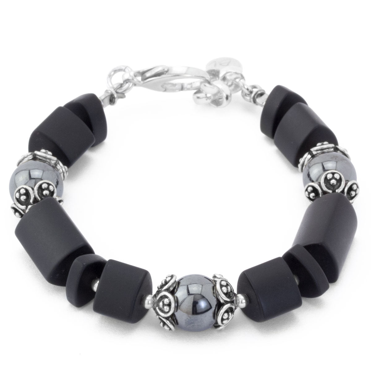 The Goddess Collection Onyx & Hematite Bracelet