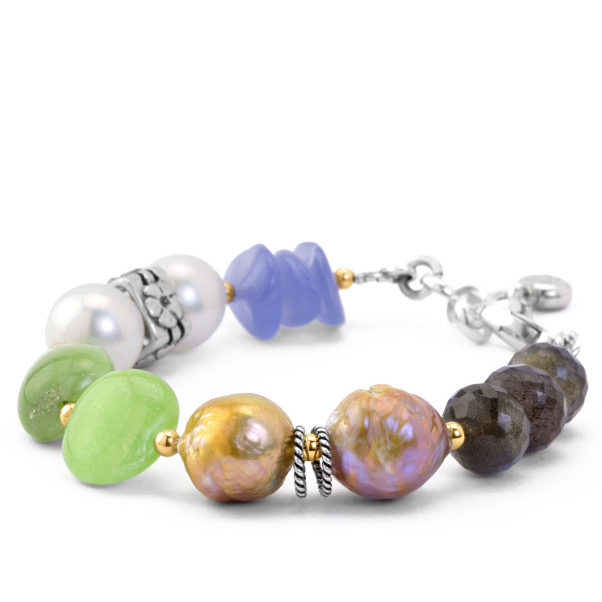 Impressionist Collection Labradorite & Chalcedony Bracelet