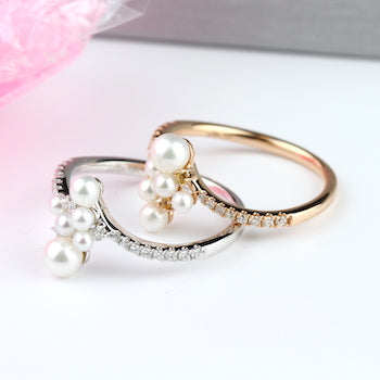 Parade 18K Rose Gold Diamond & Yellow Sapphire Pearl Ring