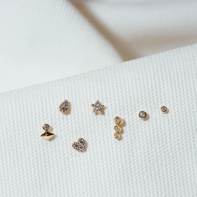 GERI | Bezel Diamond Studs