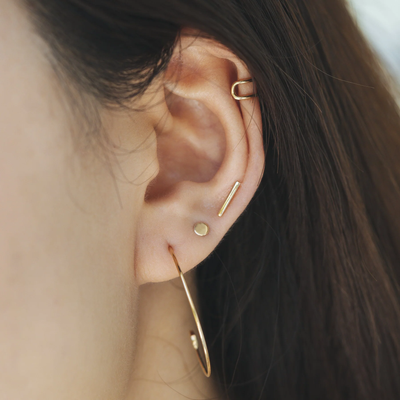 DOT | Disc Stud Earrings