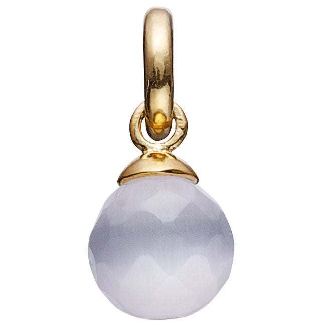 STORY by Kranz & Ziegler Faceted White Cat's Eye Charm-342212 RETIRED ONLY 2 LEFT!