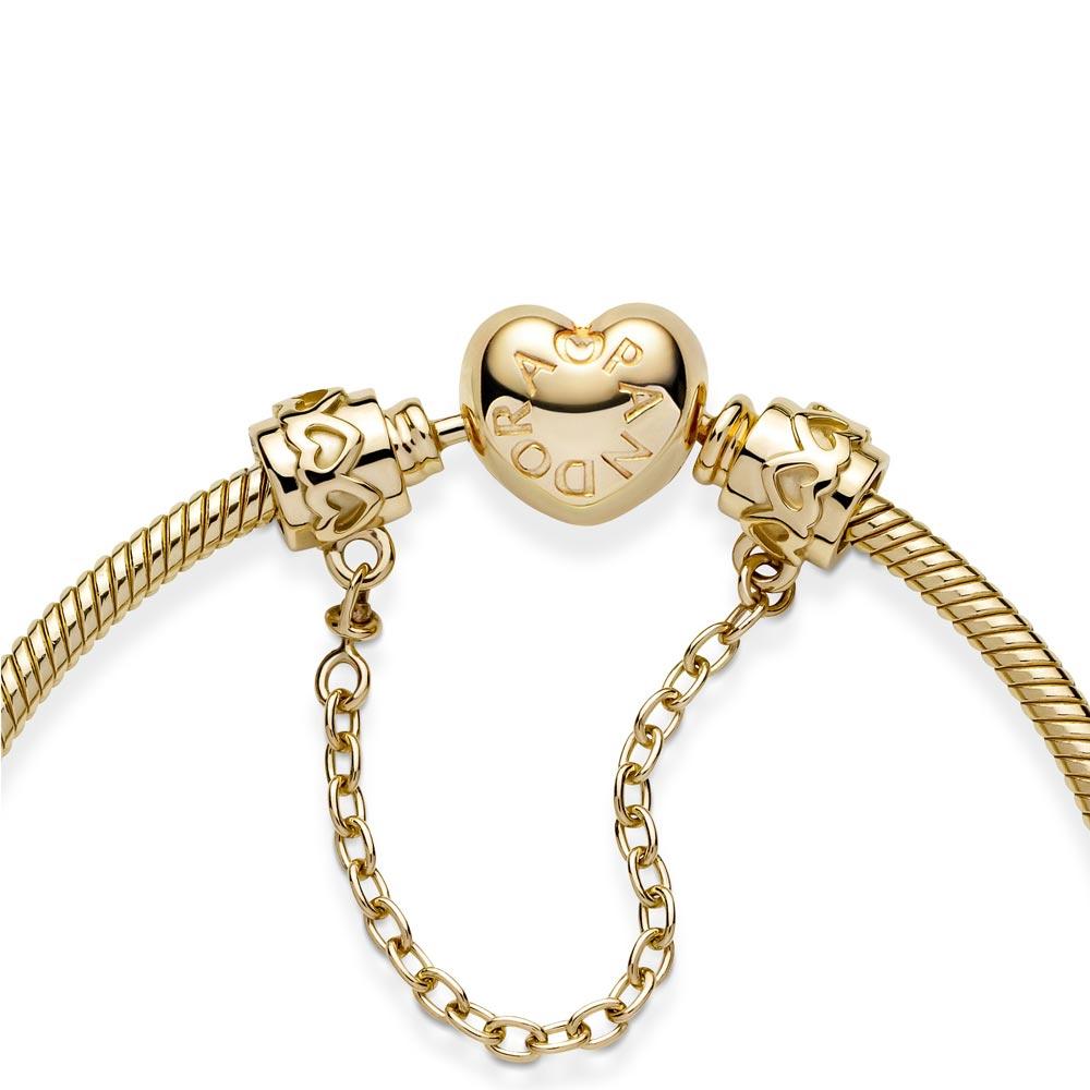 Pandora 14k Gold Band of Hearts Safety Chain – Elisa Ilana