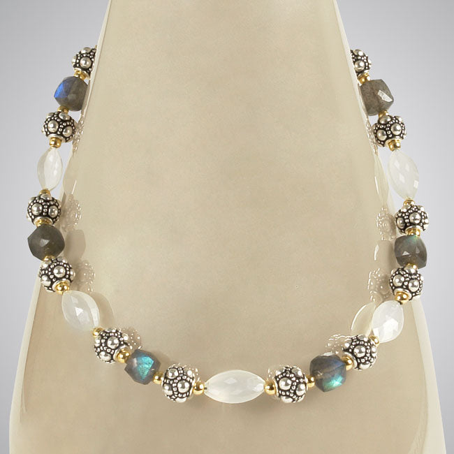 Labradorite & Moonstone Necklace-284820