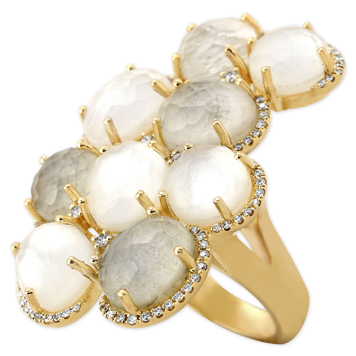 Mother of Pearl & Moonstone Ring-342295