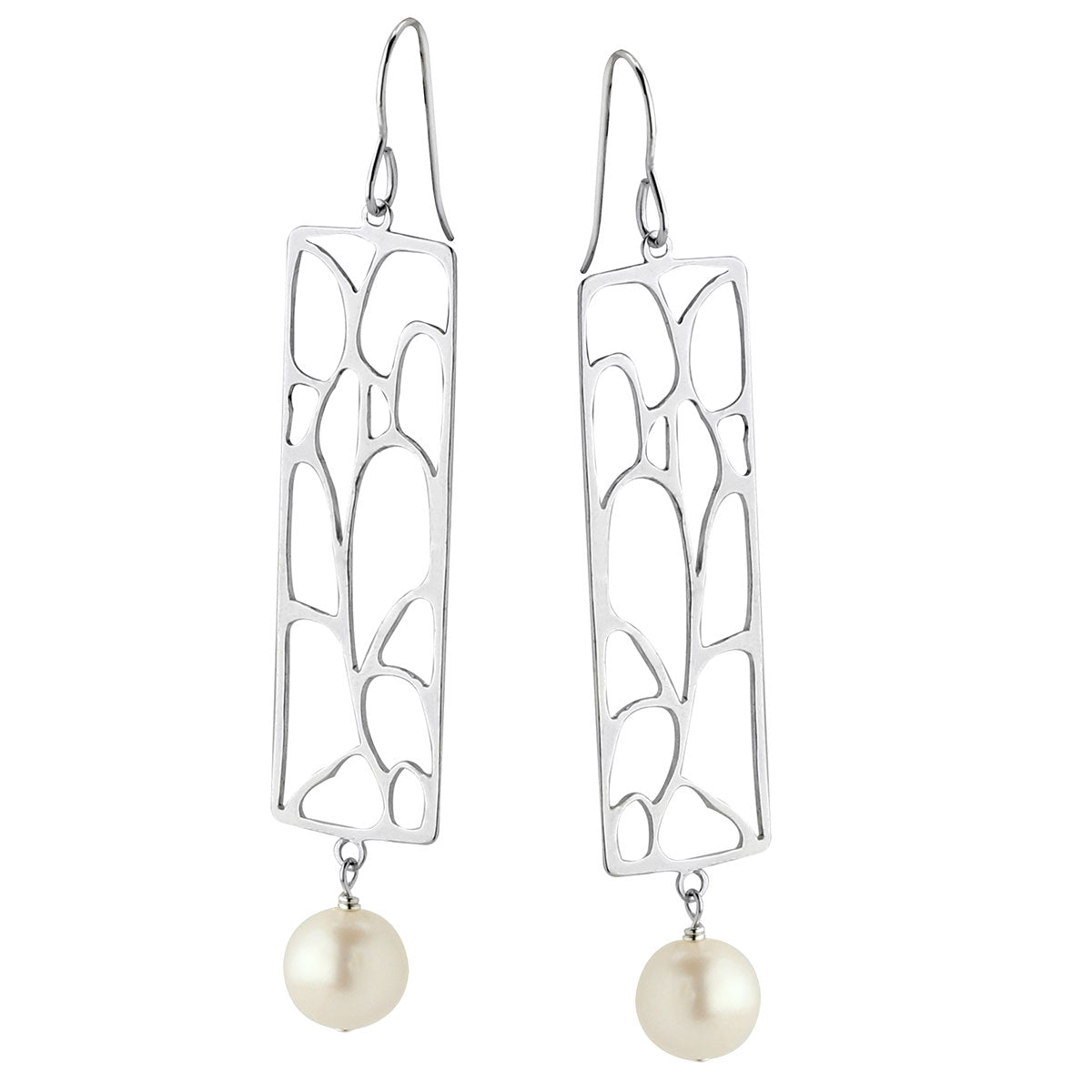 Pearl Tree Branch Earrings-347531