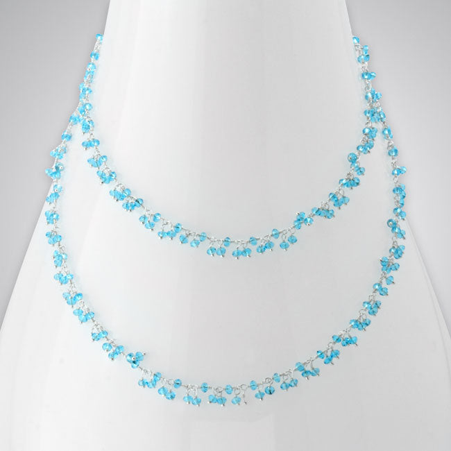 Light Blue Quartz Necklace