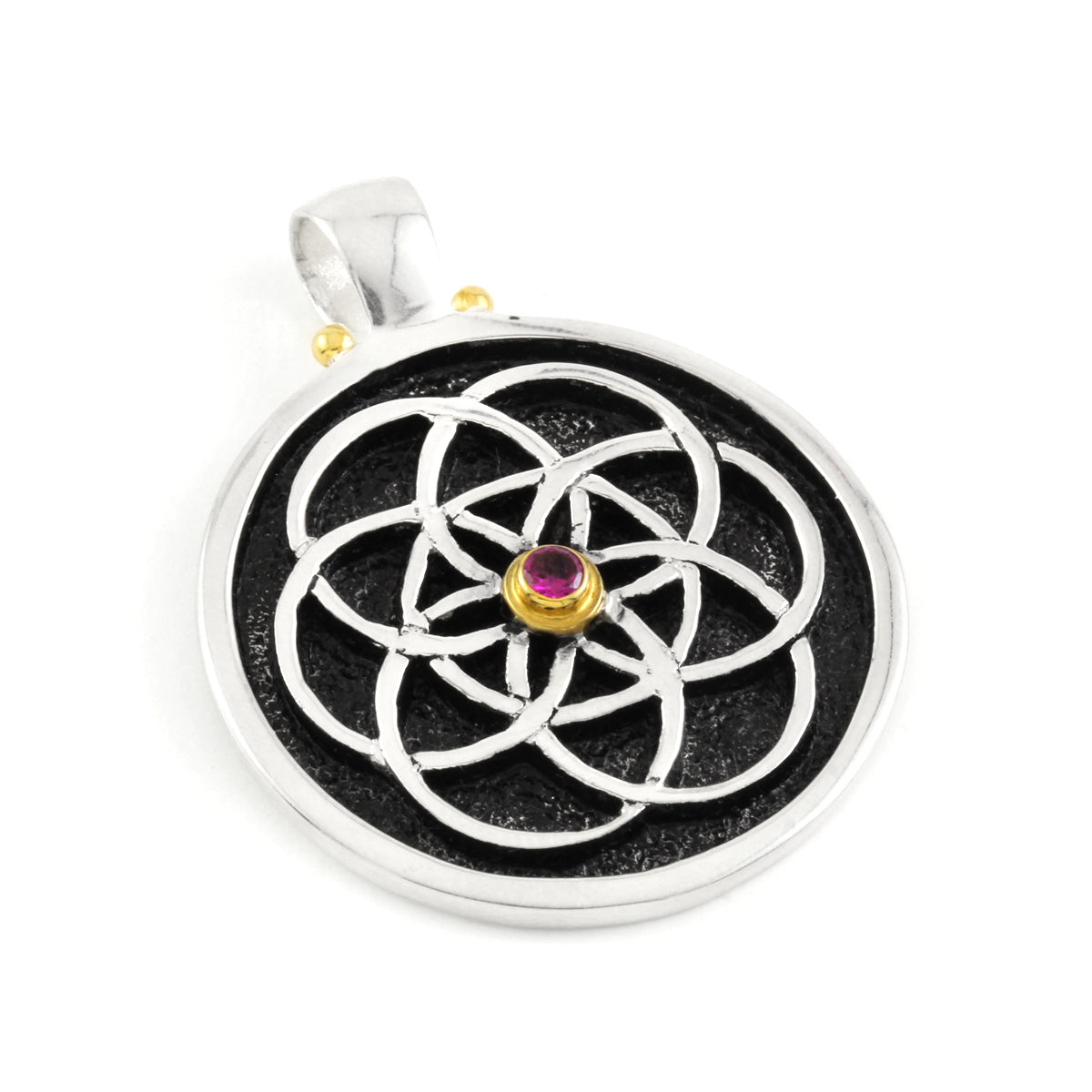 Roulette 18 Flower of Life Pendant