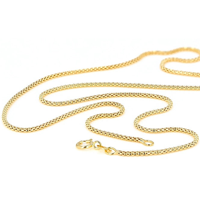 1mm Yellow Gold Round Coreana Chain Necklace