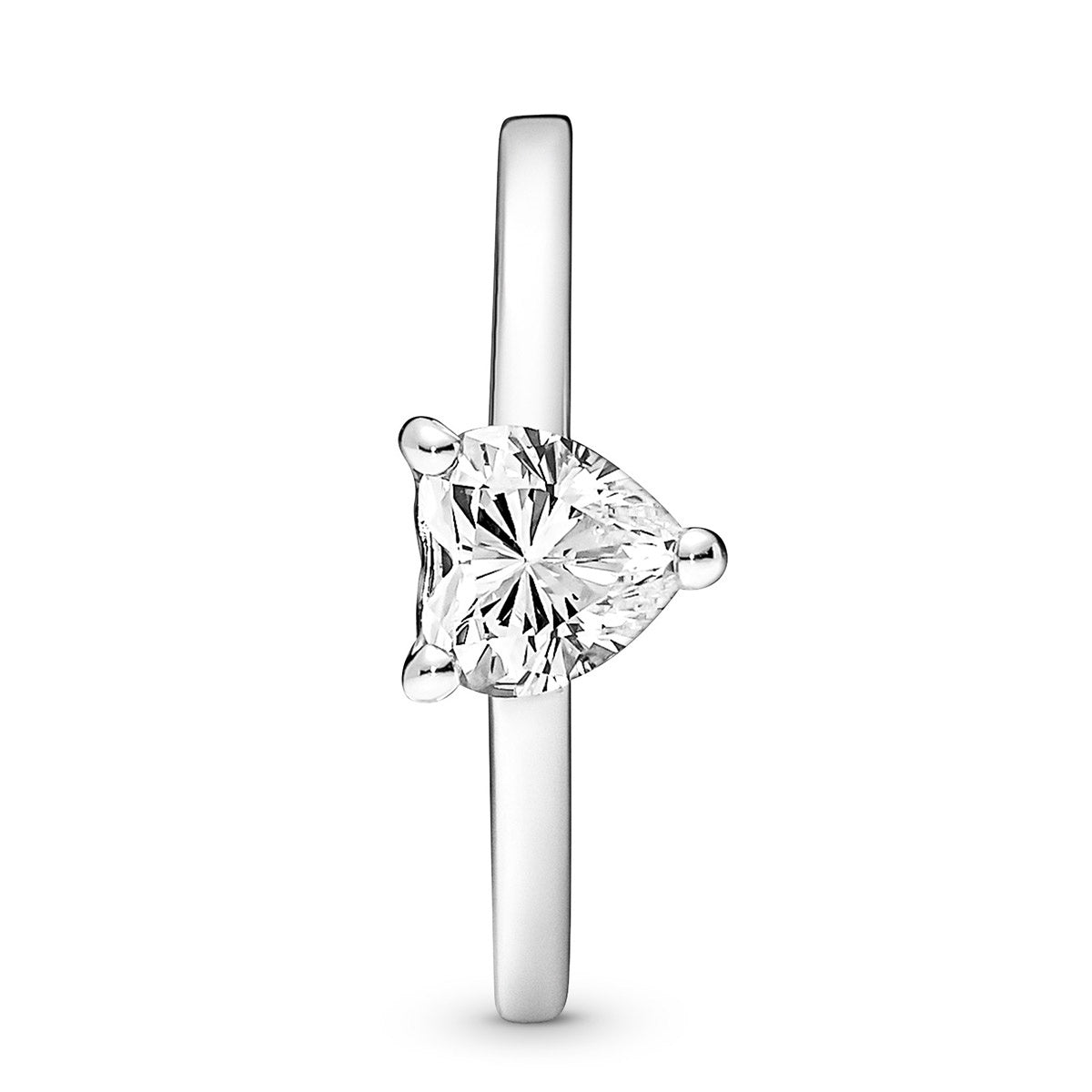 Pandora Sparkling Heart Solitaire Ring