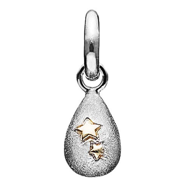 STORY by Kranz & Ziegler Sterling Silver with 18KT Gold Plated Stars Drop Charm RETIRED ONLY 3 LEFT!-339453
