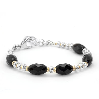 Onyx & Thai Silver Bracelet
