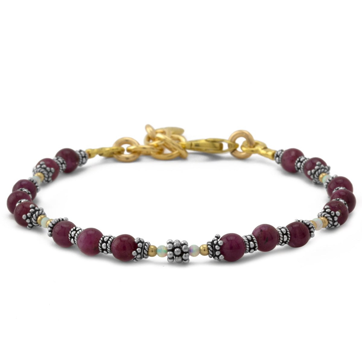 Opal & Star Ruby Bracelet