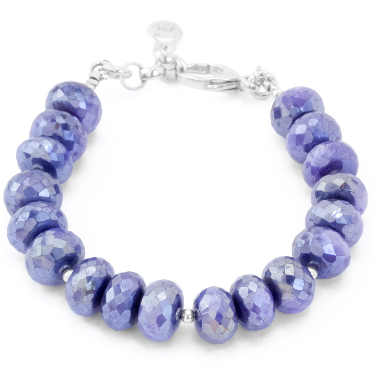 The Goddess Collection Purple Coated Moonstone Bracelet