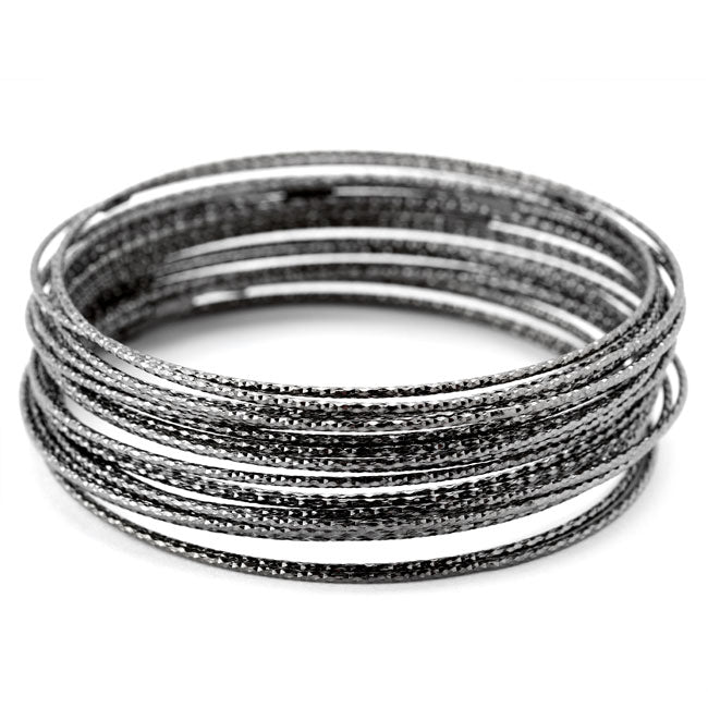 Ruthenium Wire Bangle-343612