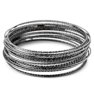 Ruthenium Wire Bangle-343612