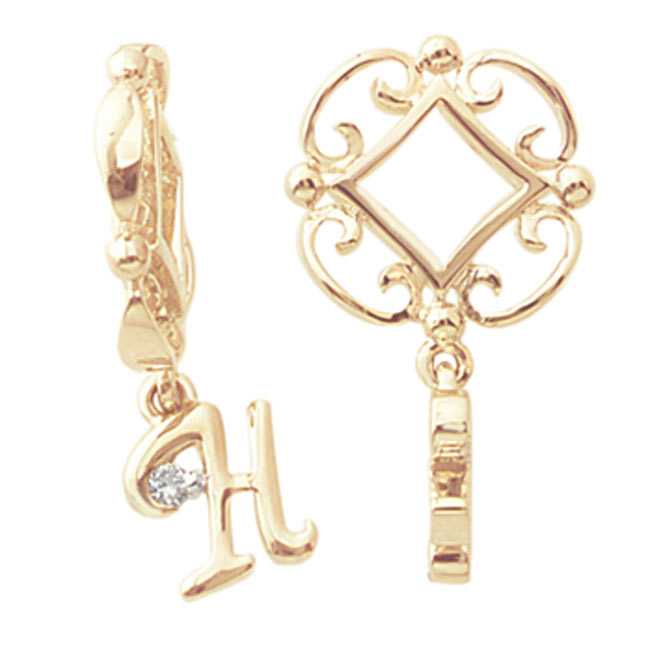 Storywheels 14K Yellow Gold H Dangle