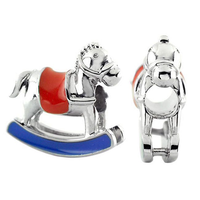 Storywheels Rocking Horse with Enamel Sterling Silver Charm-330992