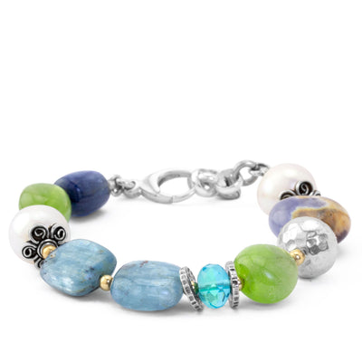 Impressionist Collection Chalcedony & Kyanite Bracelet