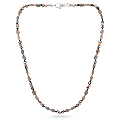 Nikini Moonstone & Black Spinel Necklace