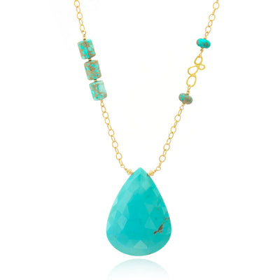 Impressionist Collection Sleeping Beauty Turquoise Necklace - 1