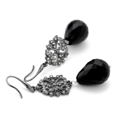 Onyx CZ Earrings