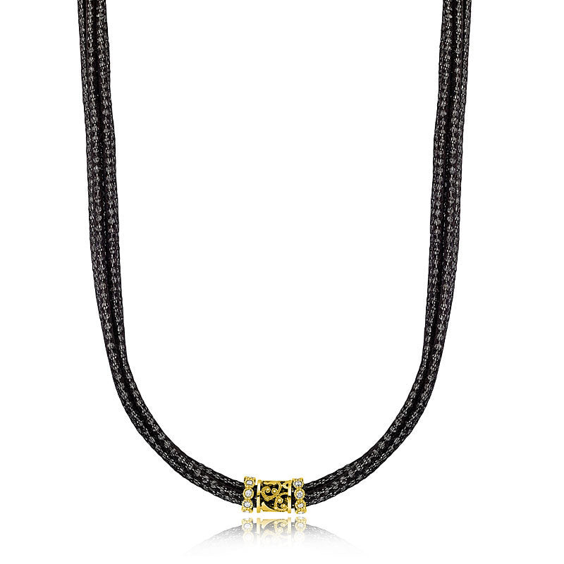 Luca Au Silk Weave Necklace