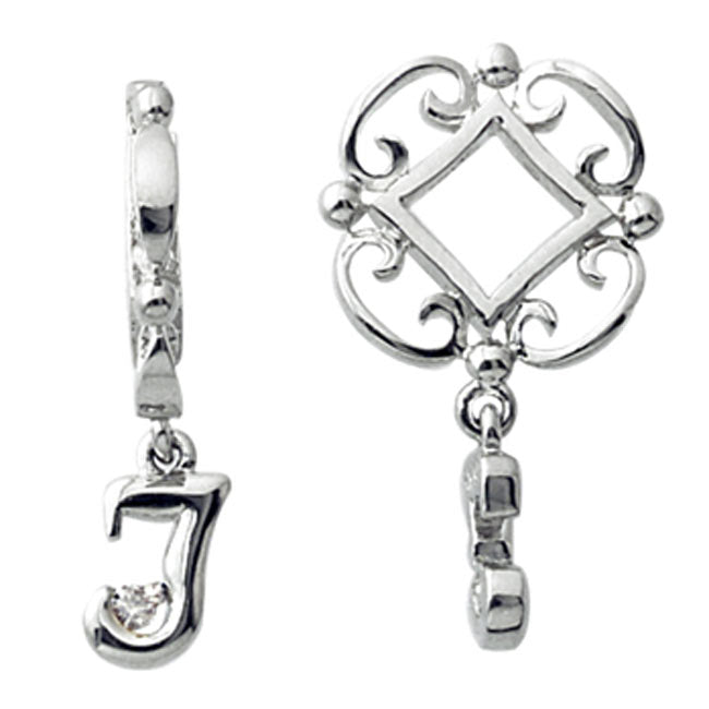 Storywheels 14K White Gold I Dangle
