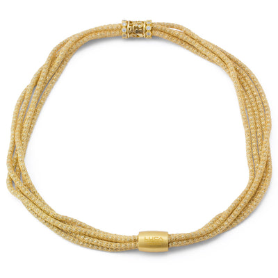Luca Au Silk Weave Necklace 2