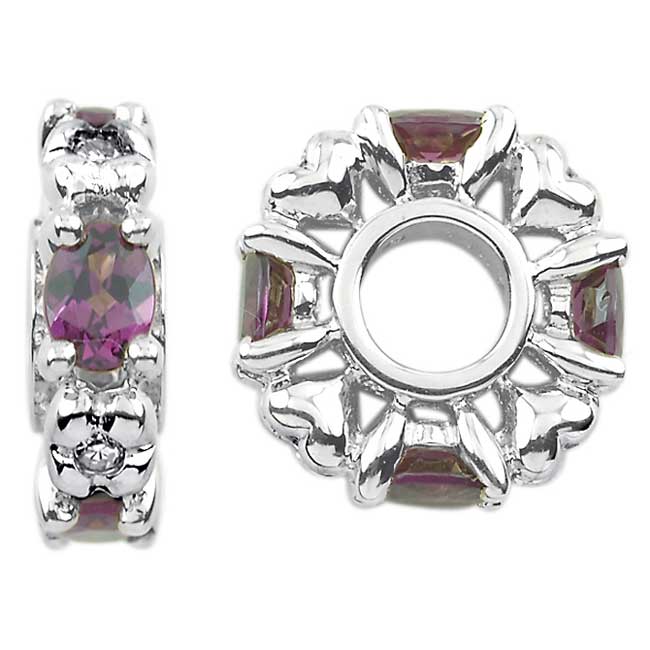 Storywheels Rhodolite & Diamond Sterling Silver Wheel ONLY 2 AVAILABLE!-336955