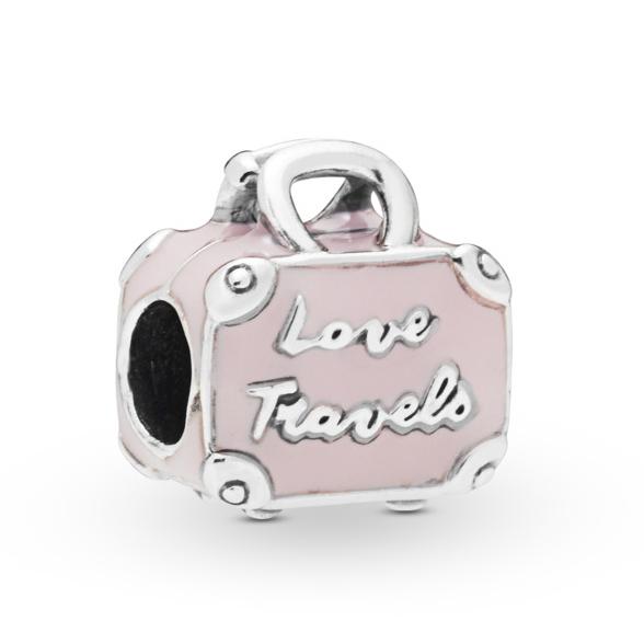 Pandora Pink Travel Bag Charm スターリングシルバー Pandora Pink Travel Bag Charm – Elisa Ilana