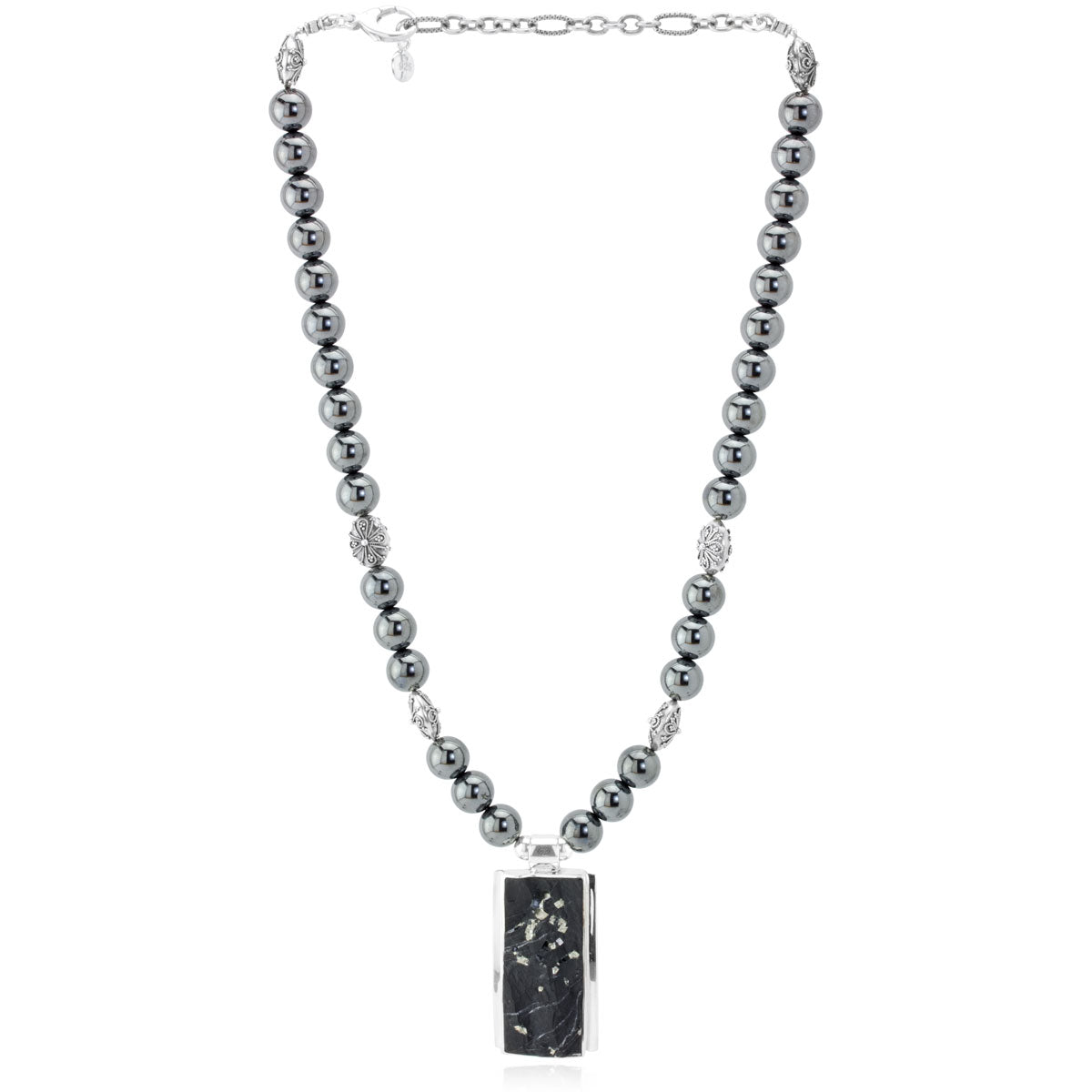 The Goddess Collection Hematite Necklace