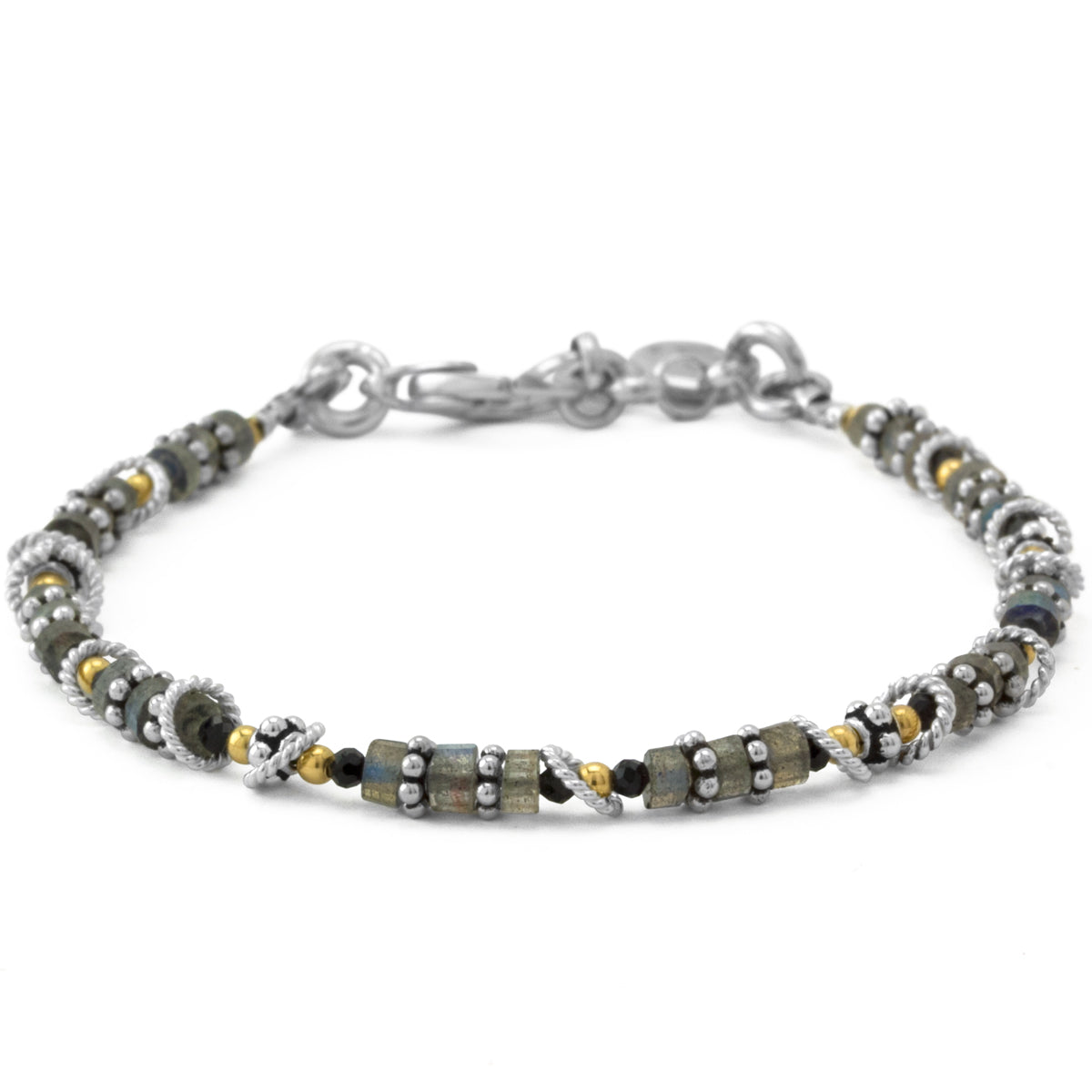 Labradorite & Spinel Bracelet