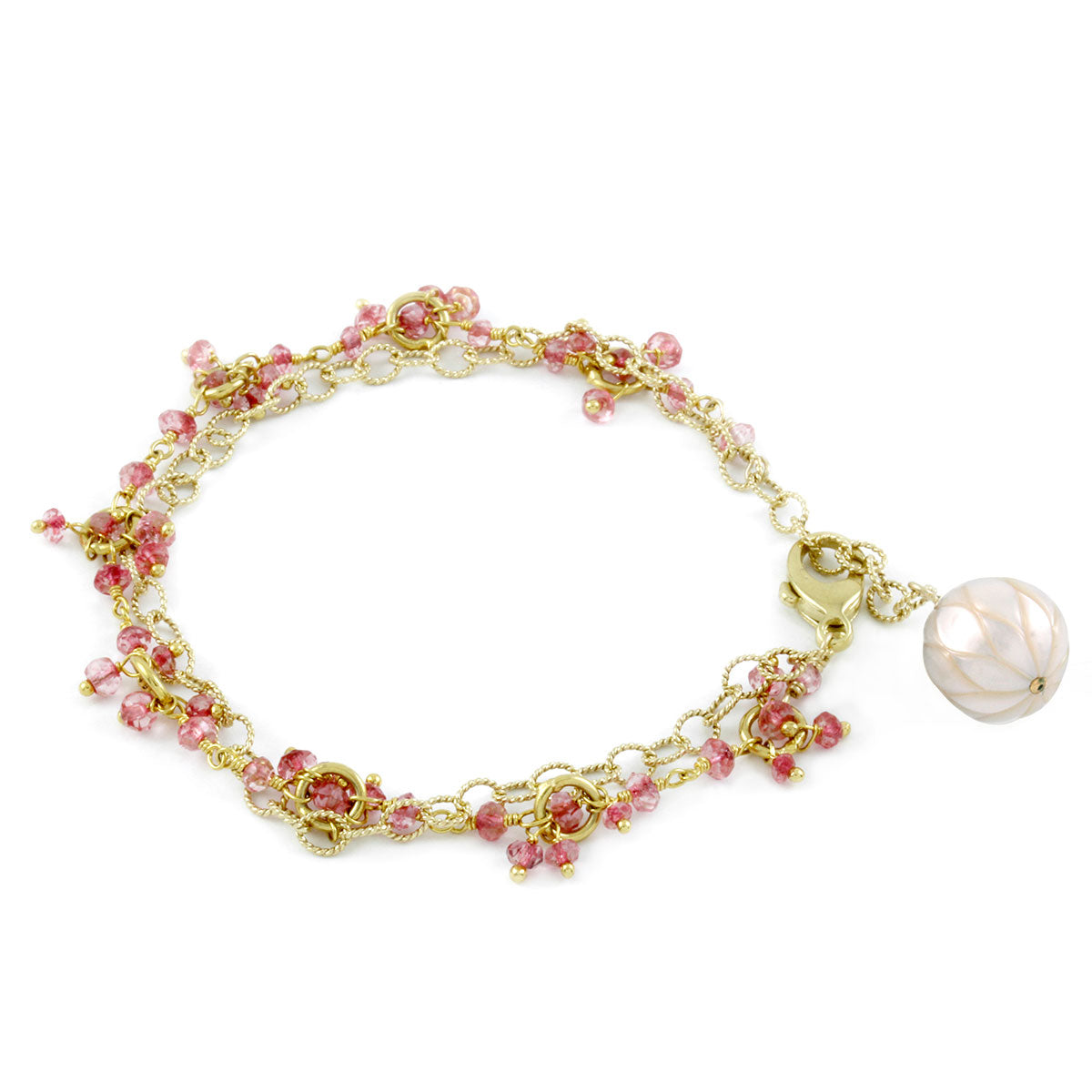 Beneath the Moon Pearl & Pink Tourmaline Bracelet-240-3116