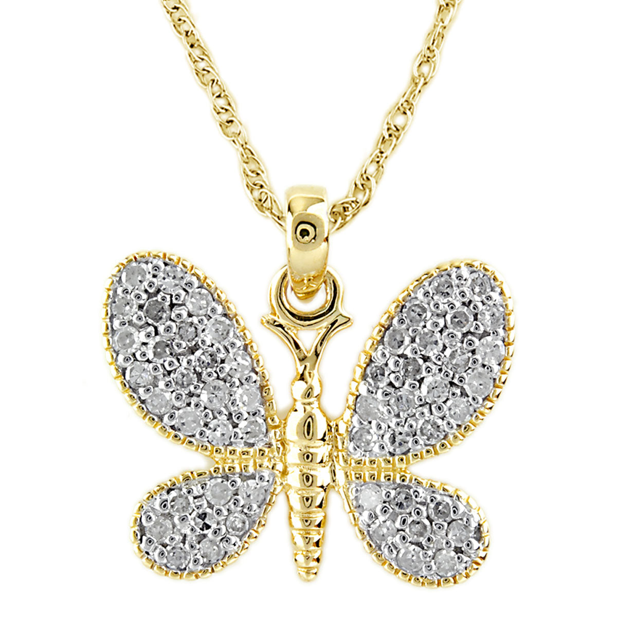 230-169 Butterfly Diamond Pendant-341543