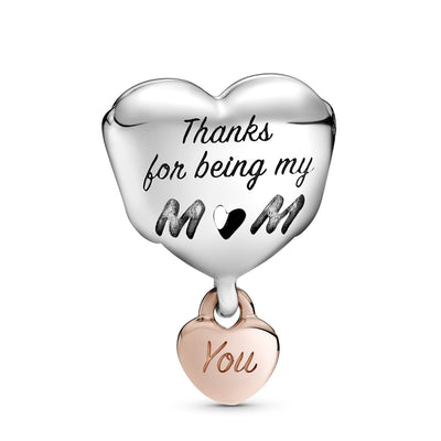 Pandora Love You Mom Heart Charm