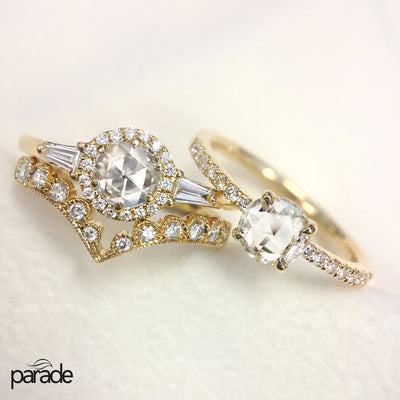 Parade 18KY Lumiere Rose-Cut Engagement Ring