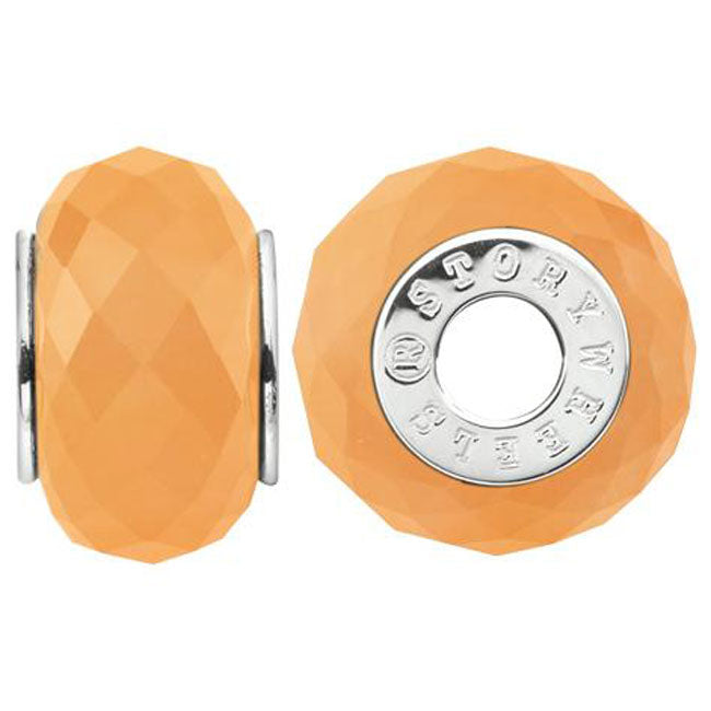 Storywheels Faceted Dyed Peach Agate Sterling Silver Wheel ONLY 5 AVAILABLE!-333783
