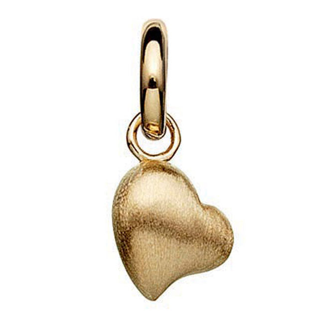 STORY by Kranz & Ziegler Gold Plated Matte Heart Charm-339373