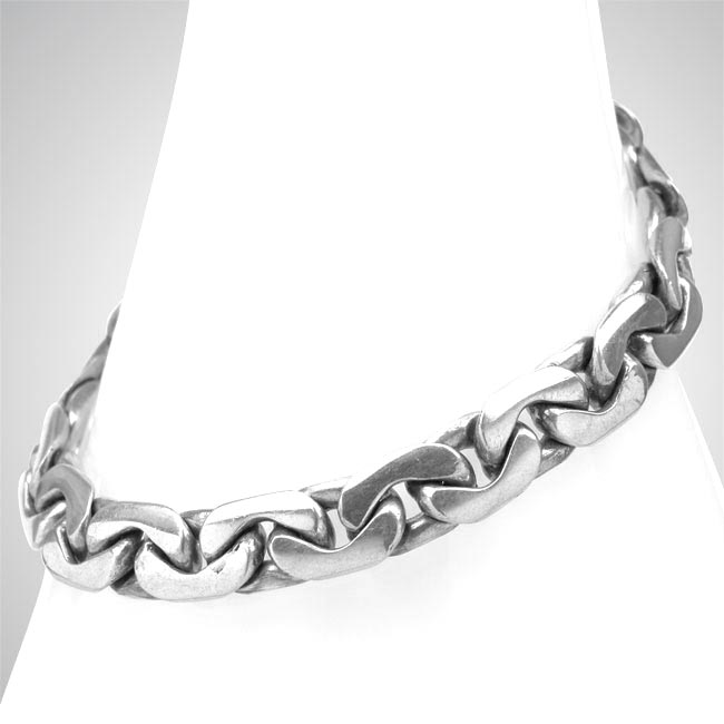 Mens Sterling Silver Bracelet-133807