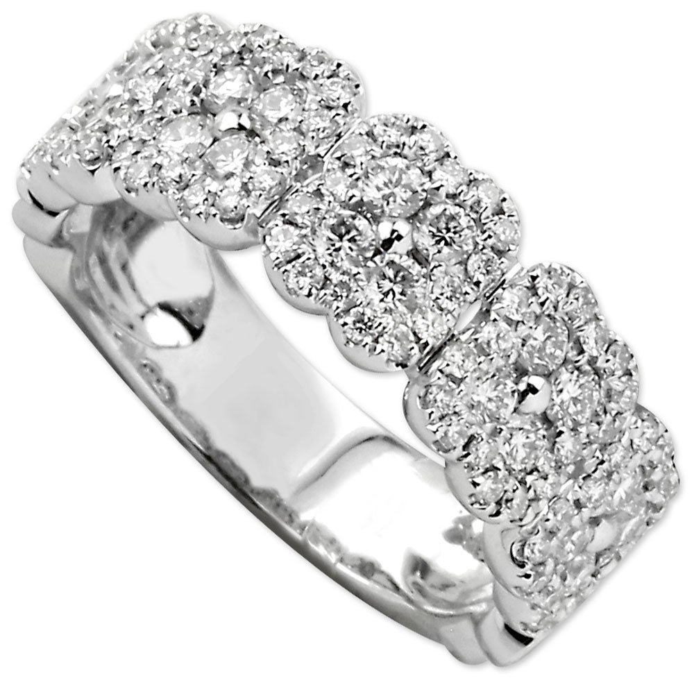 1.02cttw in 18kt White Gold Diamond Band-130-189