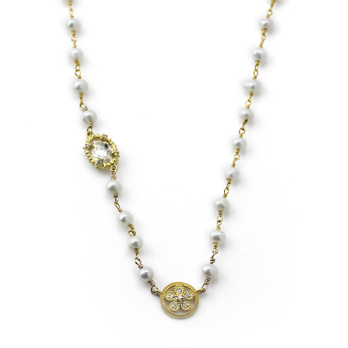Pearl Accent Necklace-347148