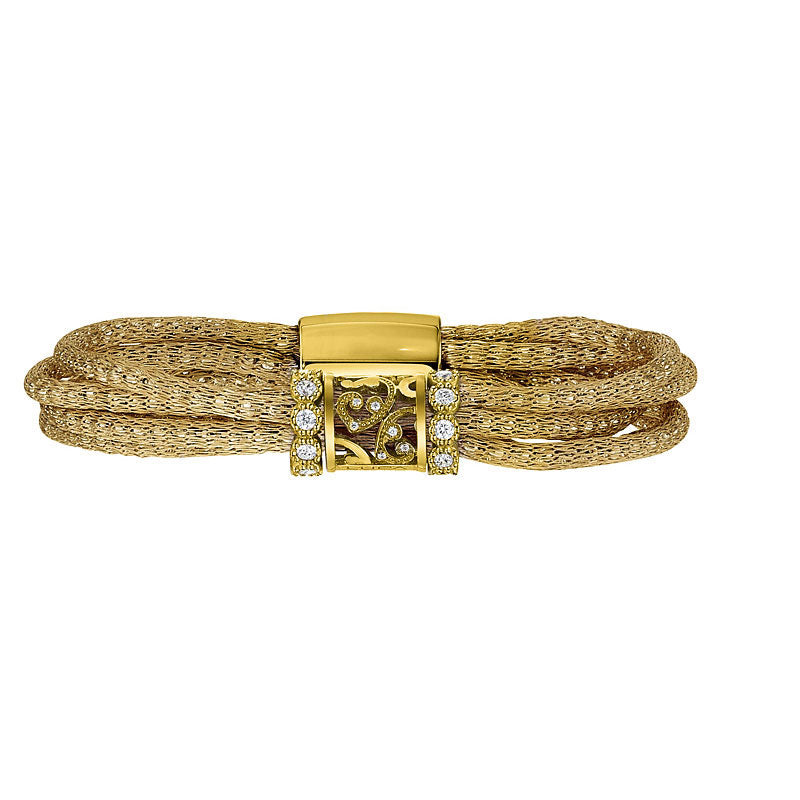 Luca Au Silk Weave Bracelet