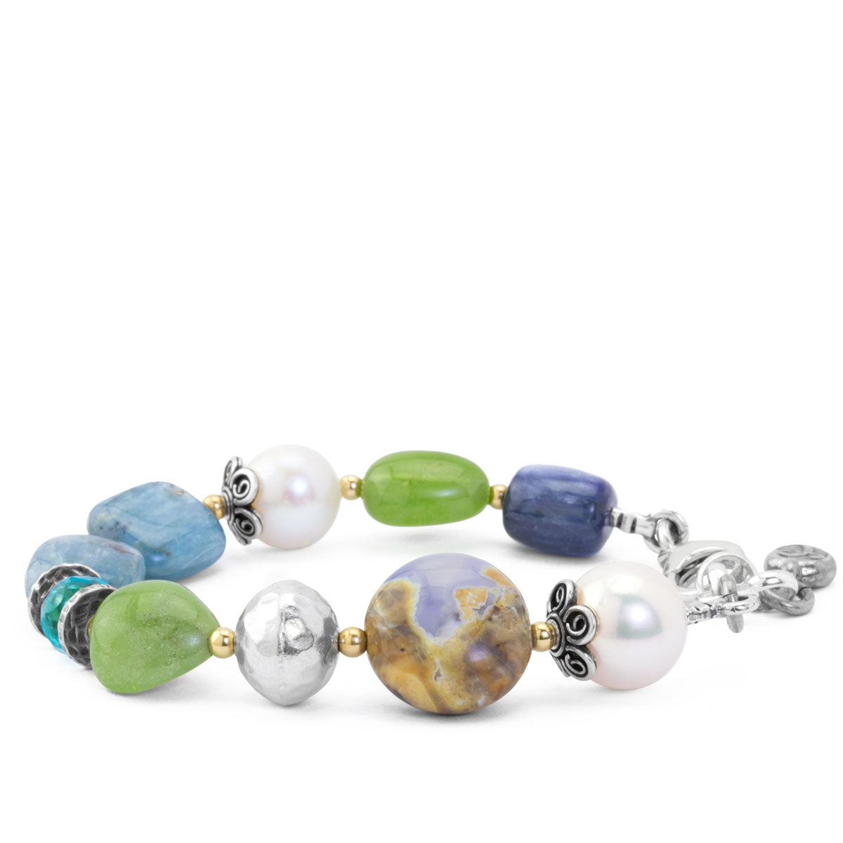 Impressionist Collection Chalcedony & Kyanite Bracelet