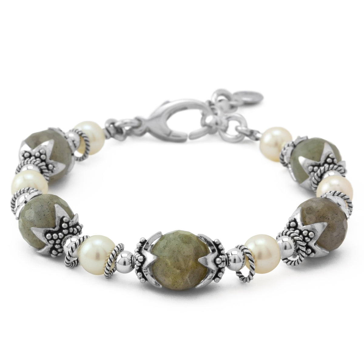Labradorite & Pearl Bracelet