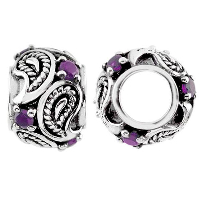 Storywheels Amethyst Paisley Sterling Silver Wheel-333840