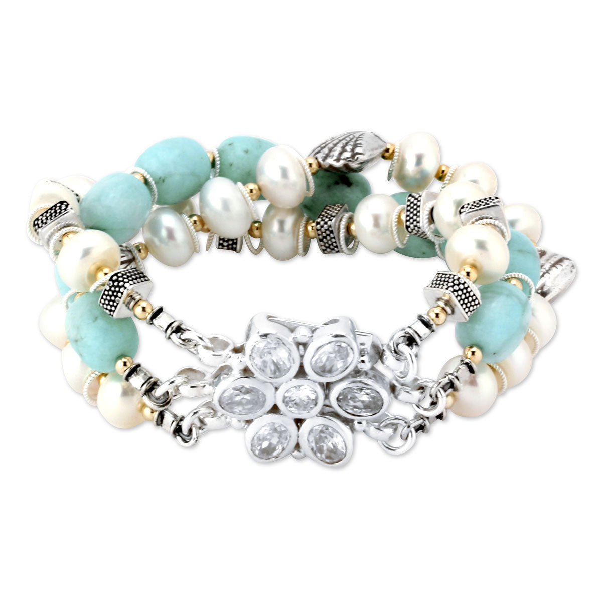 Peruvian Opal & Pearl Bracelet-343746