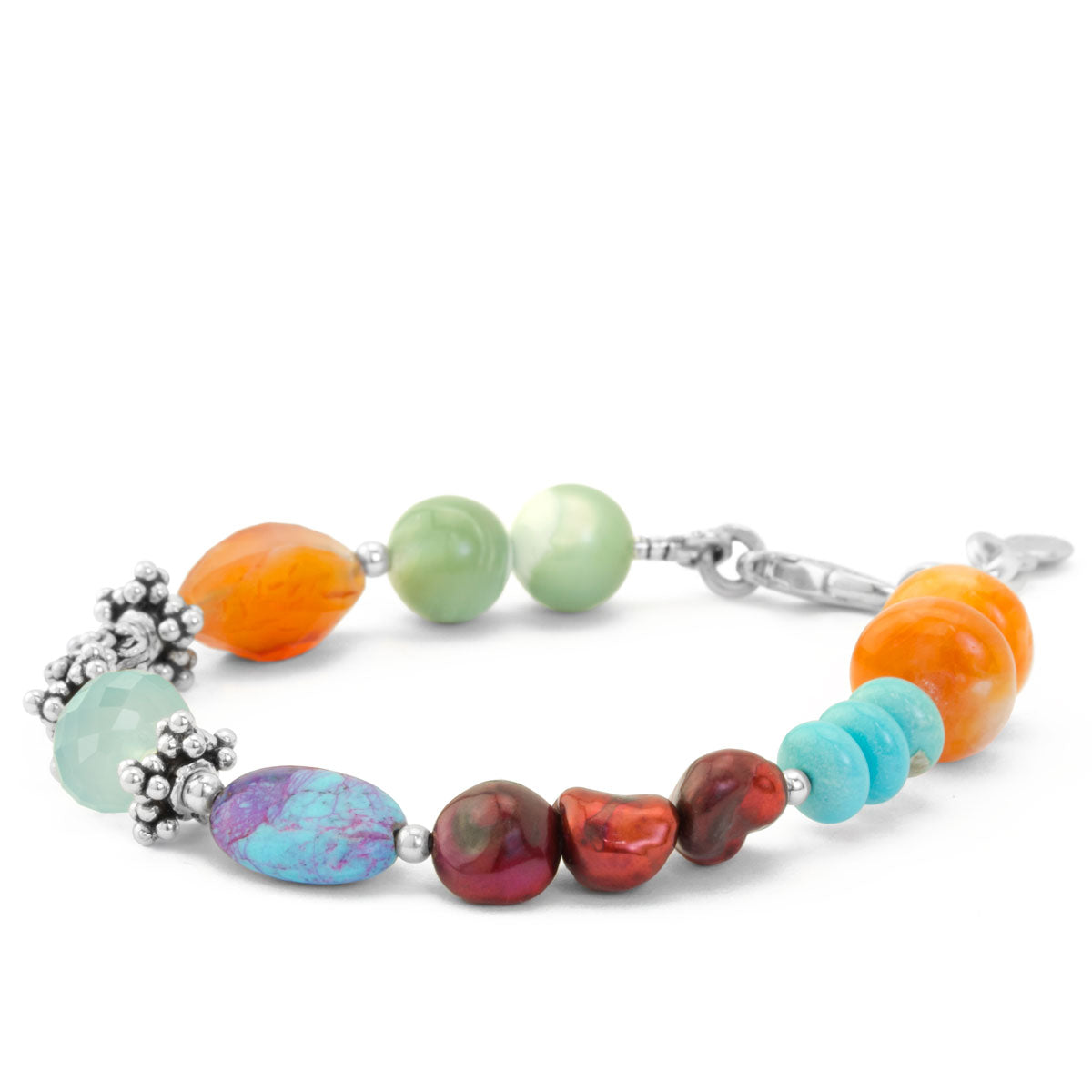 Impressionist Collection Carnelian & Turquoise Bracelet